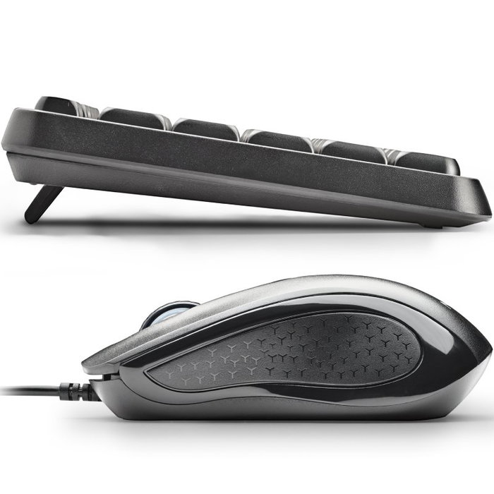 NGS Cocoa KIT V2 Teclado y Ratón USB Negro